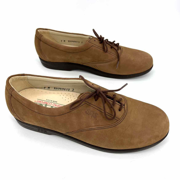 Shoe Size 9 SAS Brown Leather Flats