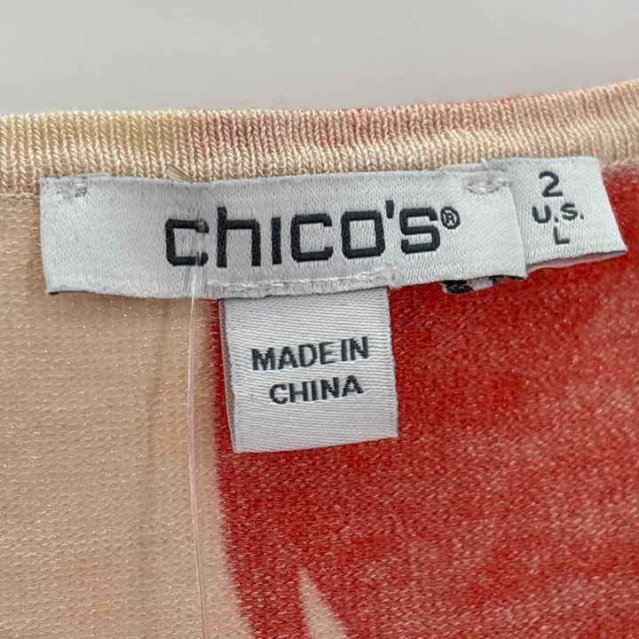 Size L Chico's Multi-Color Knit Shirt