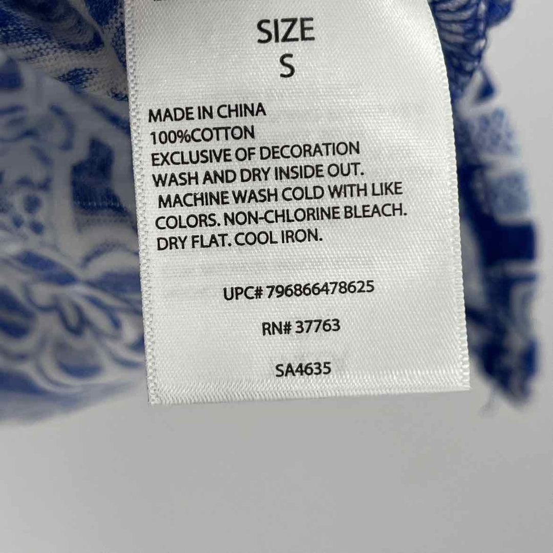Size S RAFELLA Blue Print Shirt