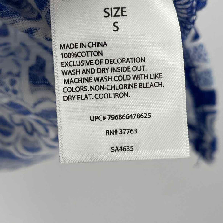 Size S RAFELLA Blue Print Shirt