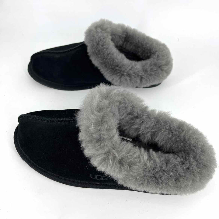 Shoe Size 7 Ugg Black Suede Slippers