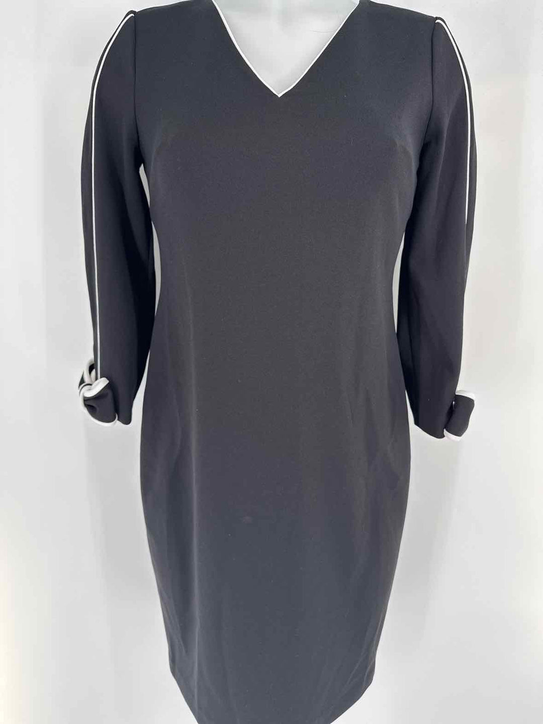 Size 6 Calvin Klein Black Dress