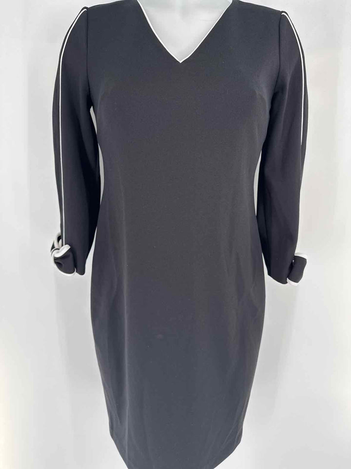 Size 6 Calvin Klein Black Dress