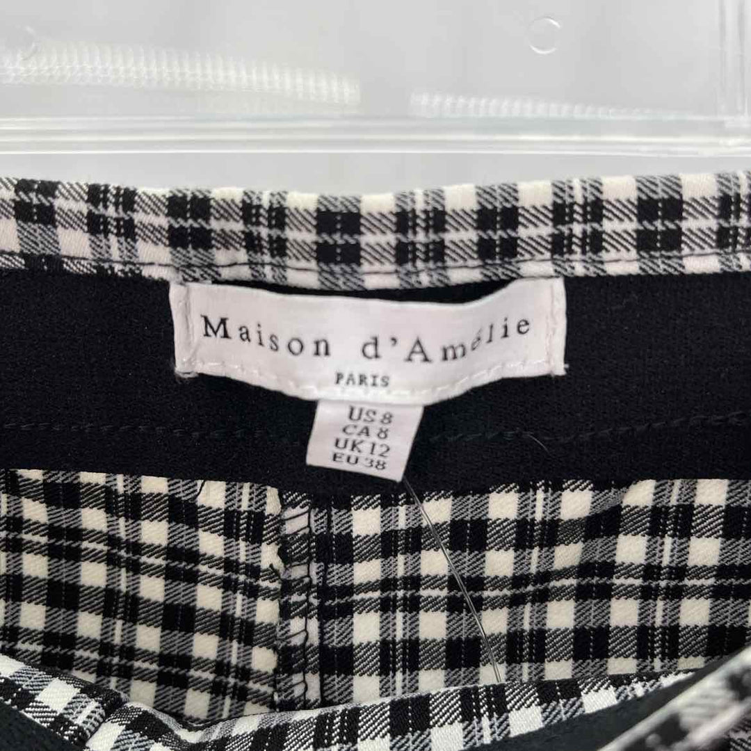 Size 8 Black/White Pants