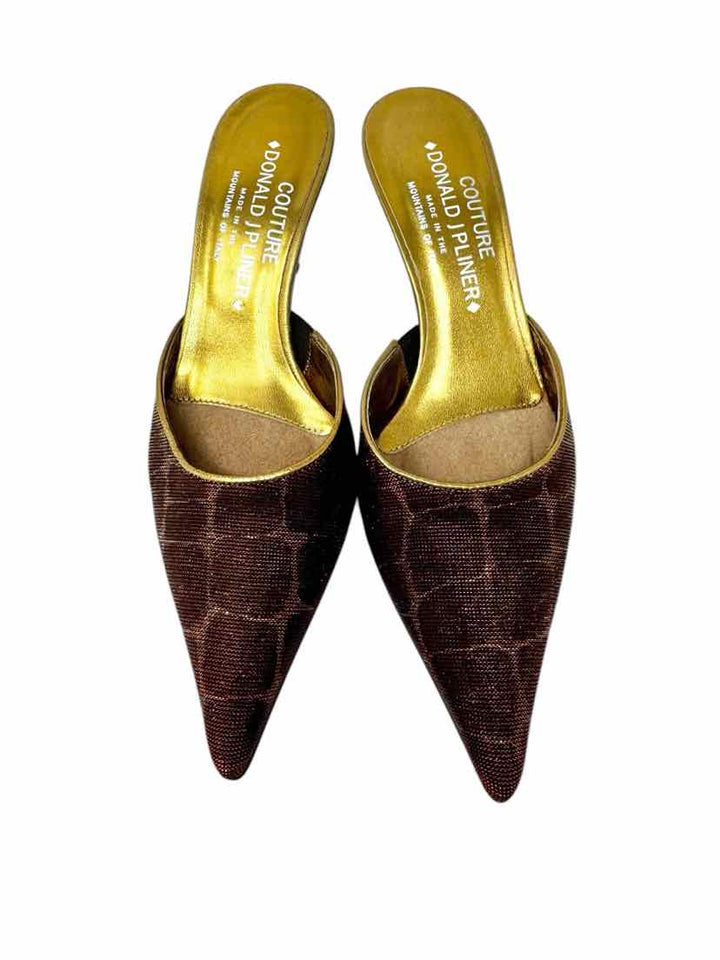 Shoe Size 6.5 DONALD PLINER Red Sateen Pumps