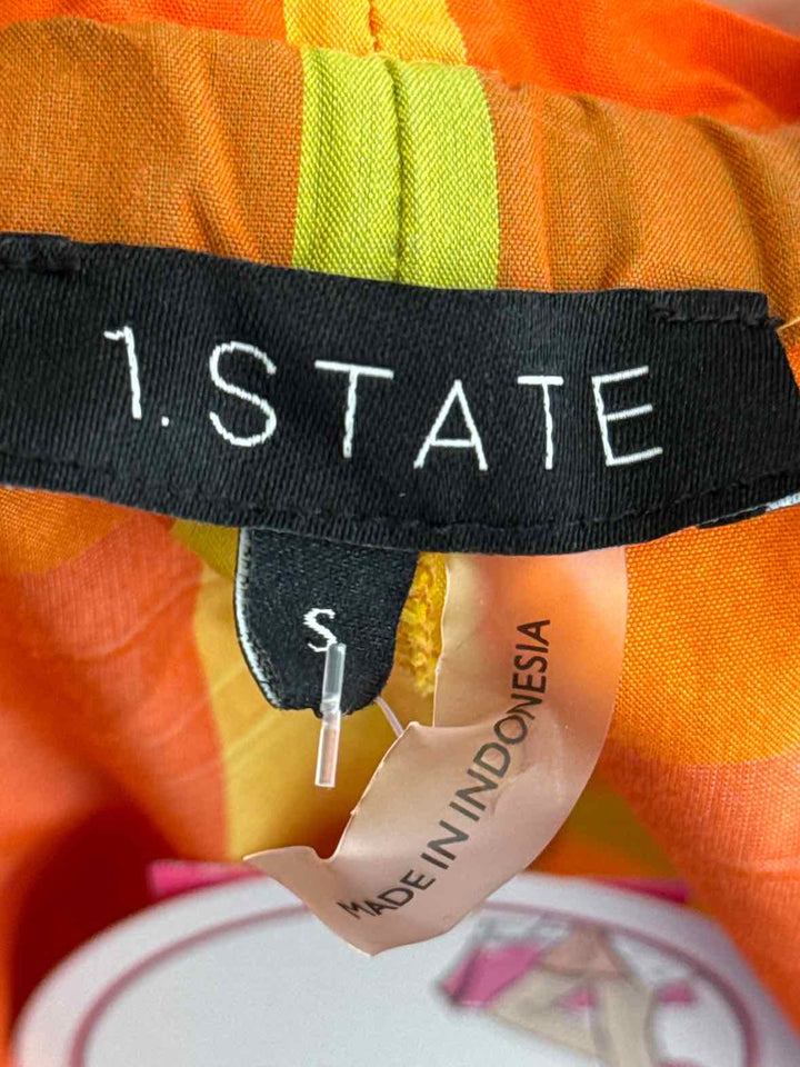 Size S 1. State ORANGE PRINT Shorts