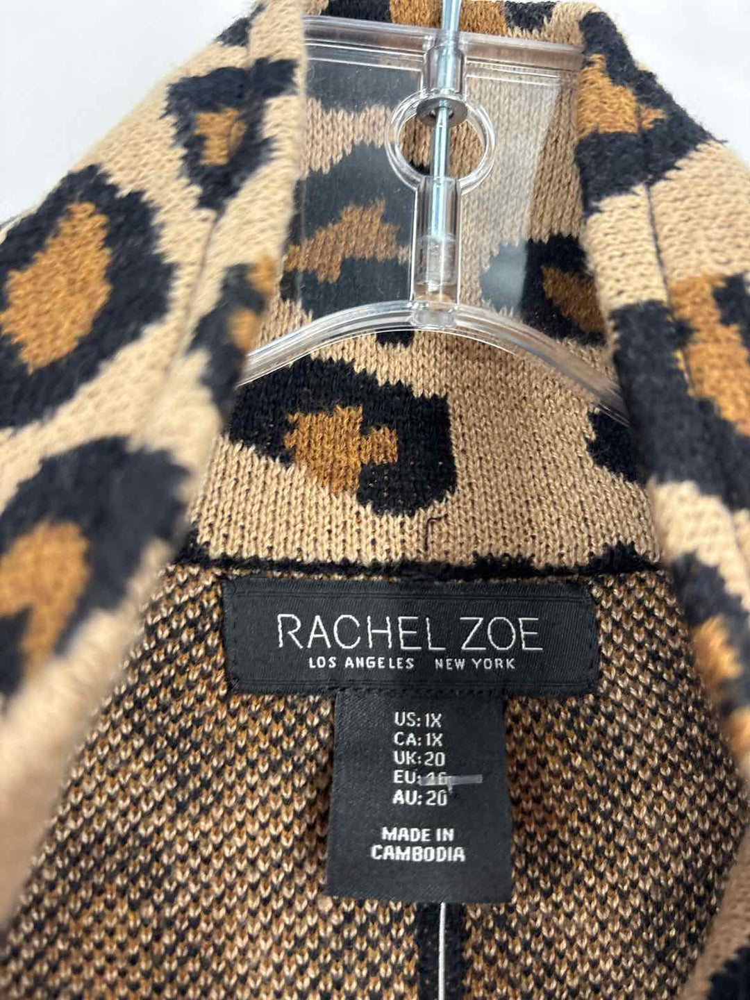 Size 1X RACHEL ZOE Tan Cardigan