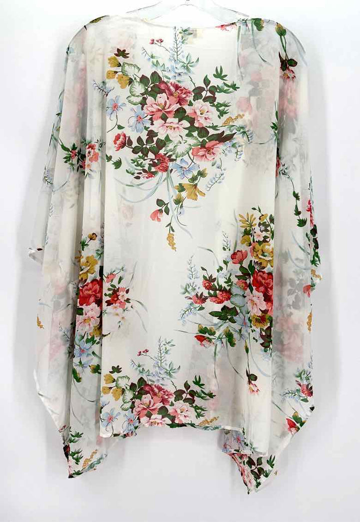 Size M/L Umgee White Print Cardigan
