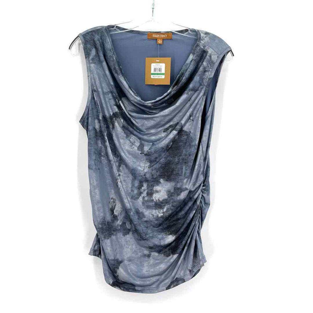 Size L ELLEN TRACY Blue Shirt