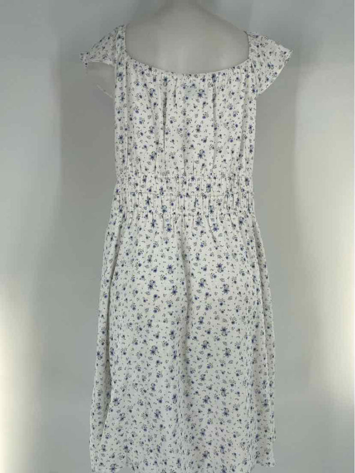 Size 3X White Print Dress