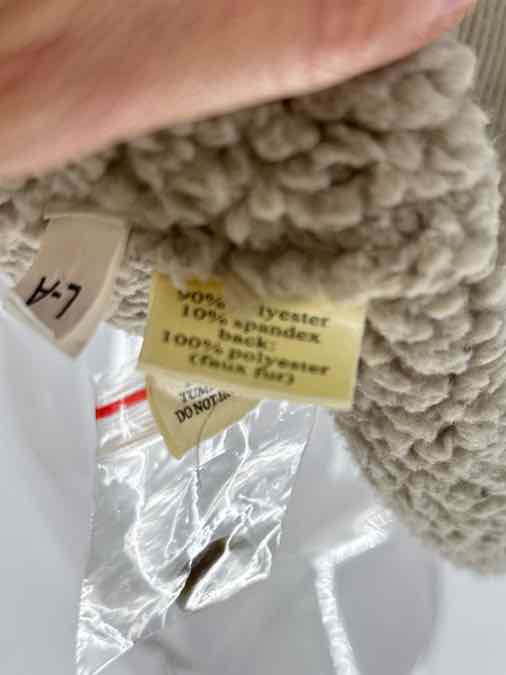 Size L DYLAN Taupe Fleece Shirt