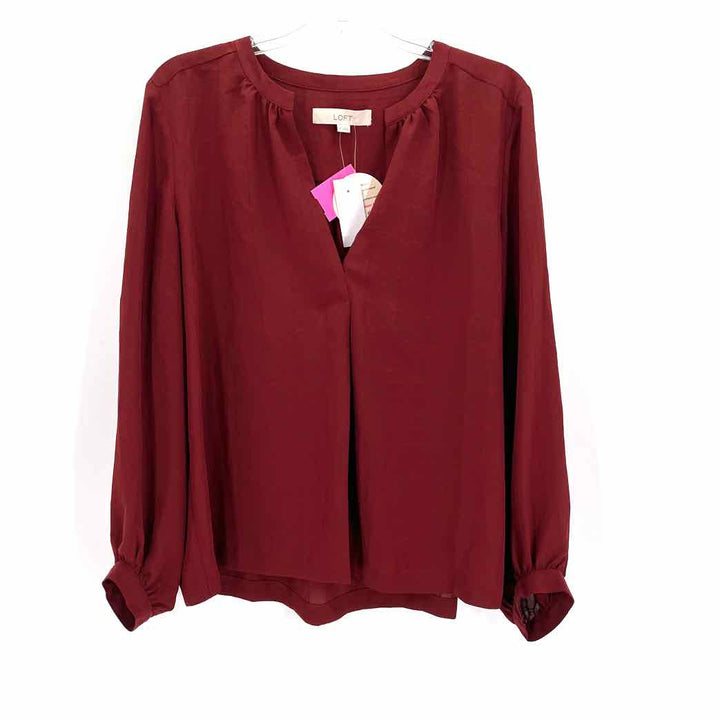 Size M LOFT Red Shirt