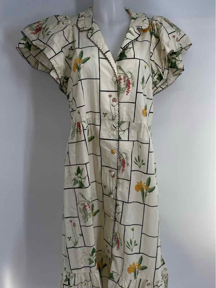 Size L TUCKERNUCK Cream Dress