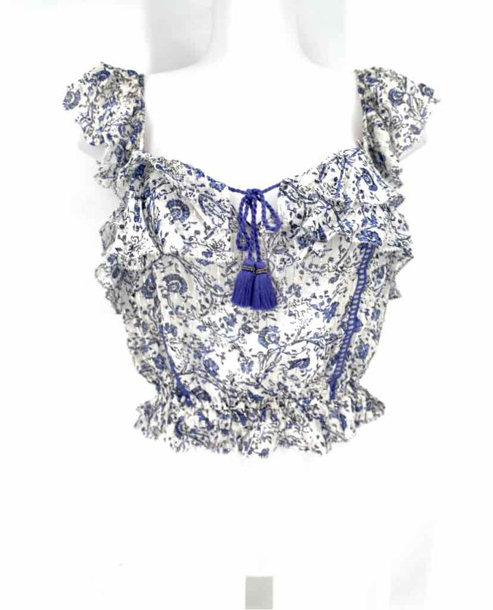 Size S Blue Print 2 PC Dress