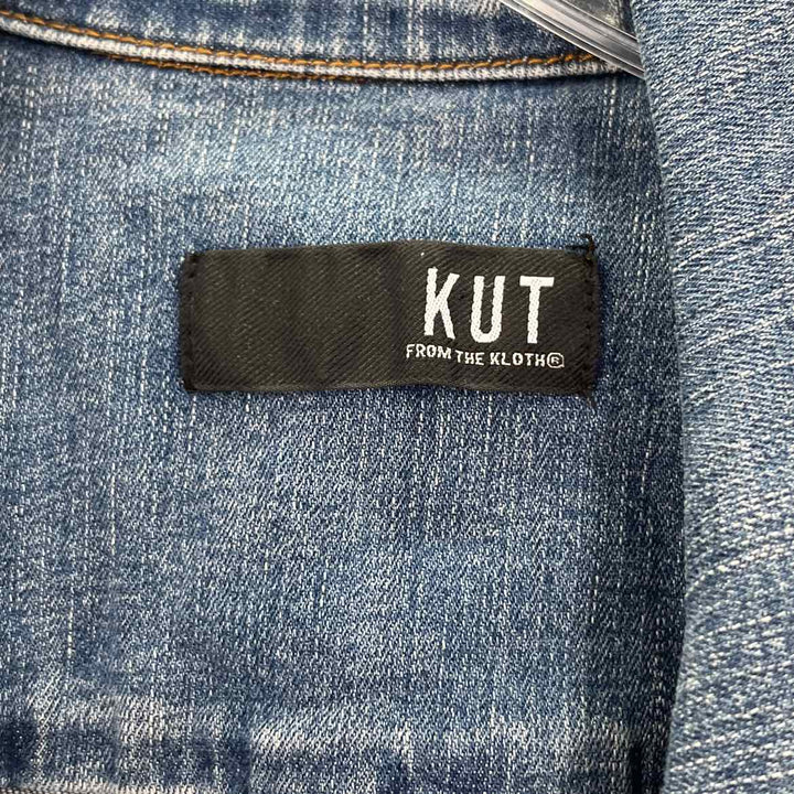 Size XL KUT Blue Denim Jacket