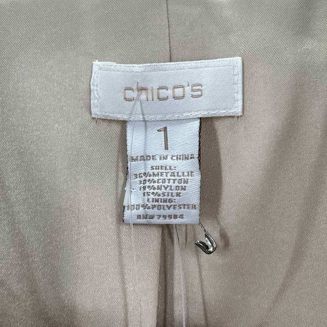 Size M Chico's Tan Jacket