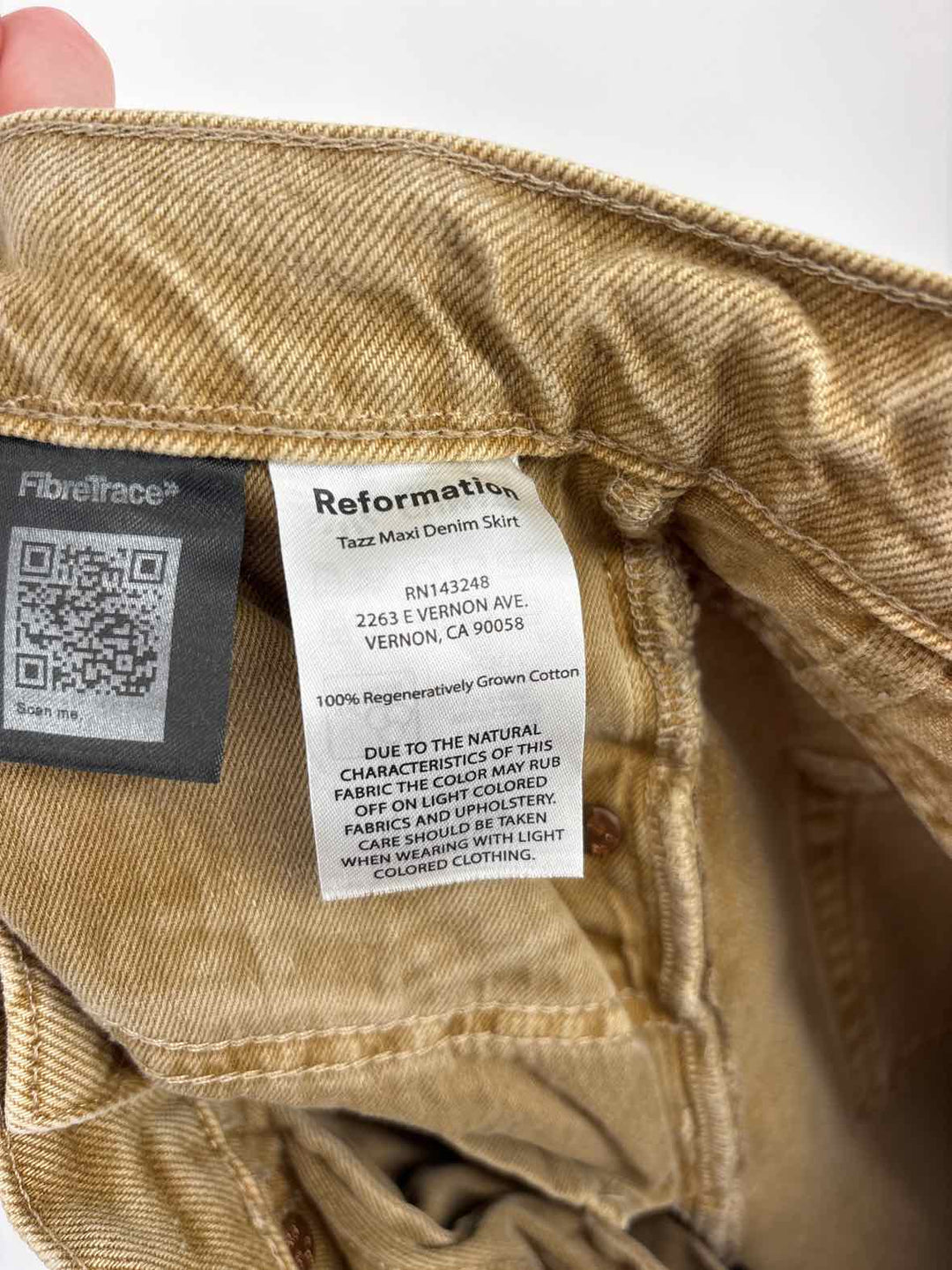 Size 26 REFORMATION Brown Skirt