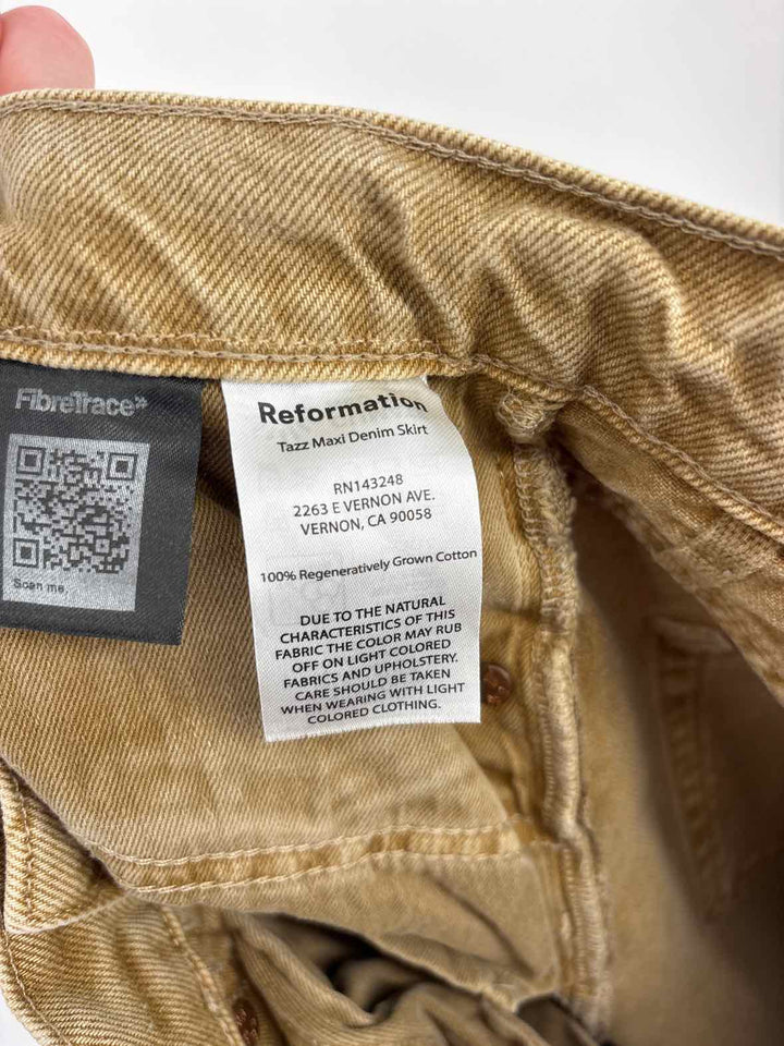 Size 26 REFORMATION Brown Skirt