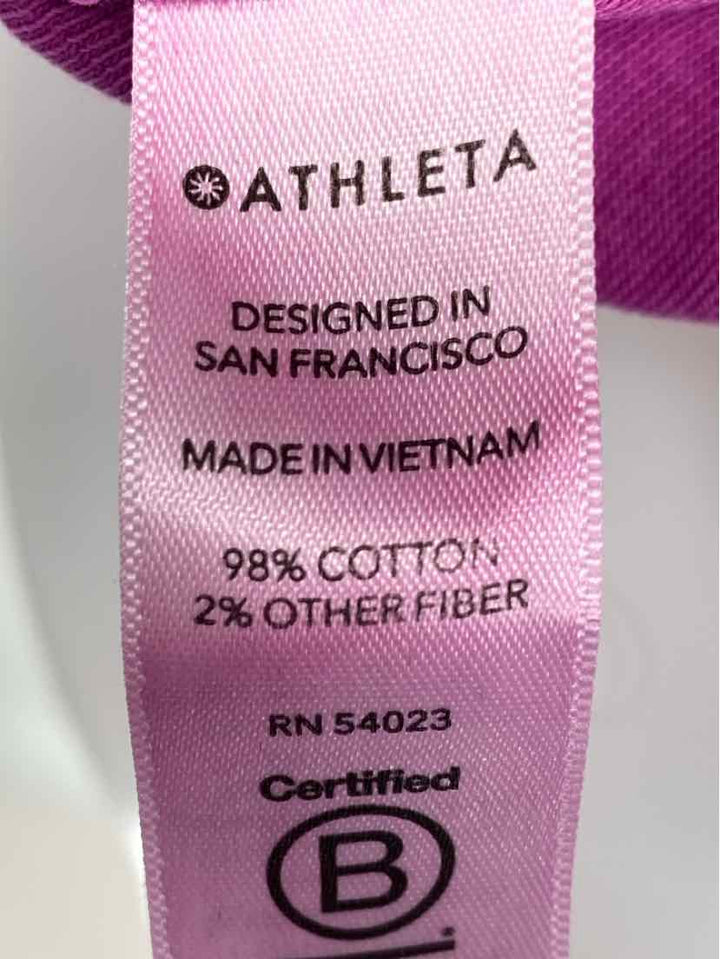Size M Athleta Purple Cotton Shirt
