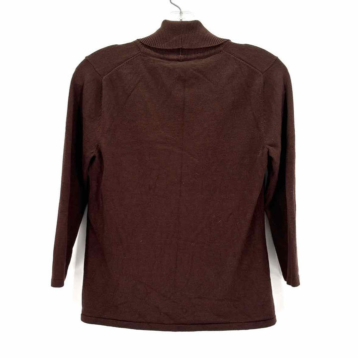 Size M SPENSE Brown Knit Cardigan