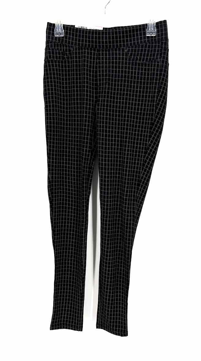 Size S 7 for all Mankind Black Print Pants