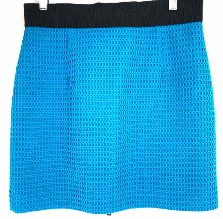 Size 10 MILLY Teal Crochet Skirt