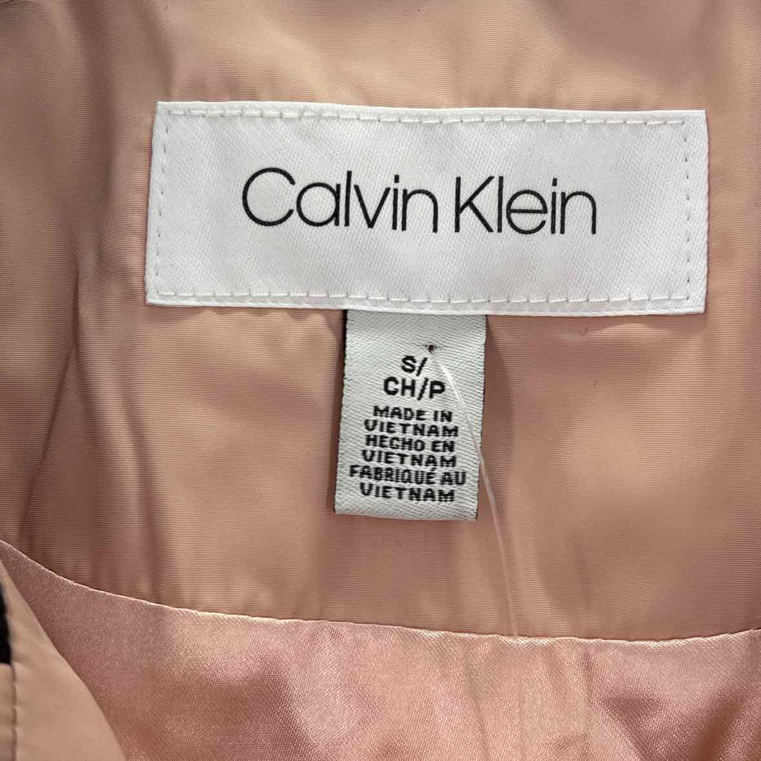 Size S Calvin Klein Blush Knit Quilted Vest