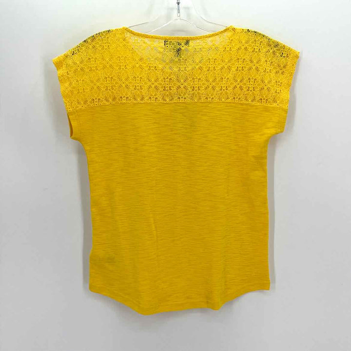 Size S CHAPS Yellow Lace Shirt