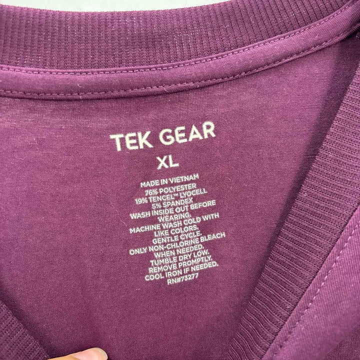 Size XL Tek Gear Plum Shirt