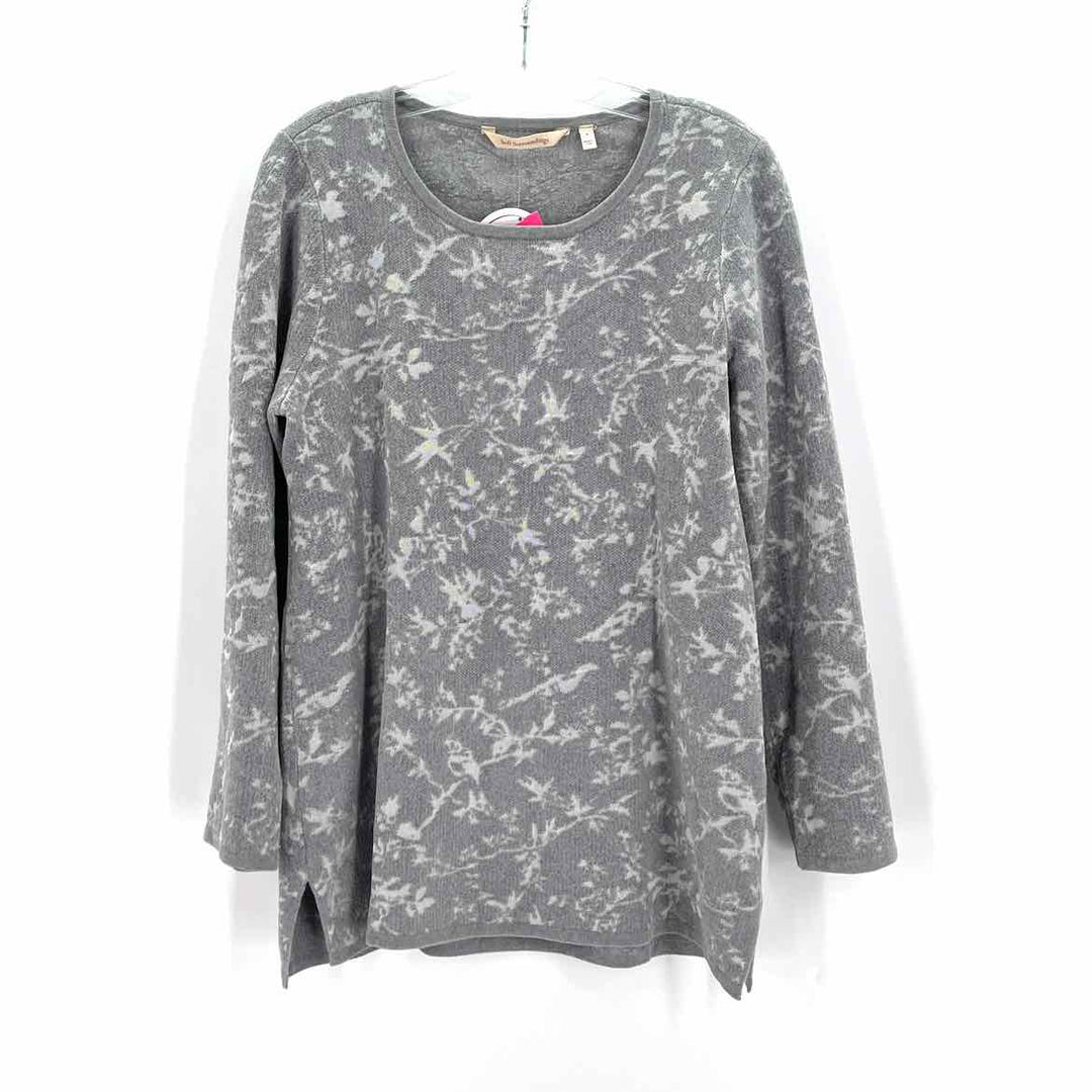Size S SOFT SURROUNDINGS Gray Knit Shirt