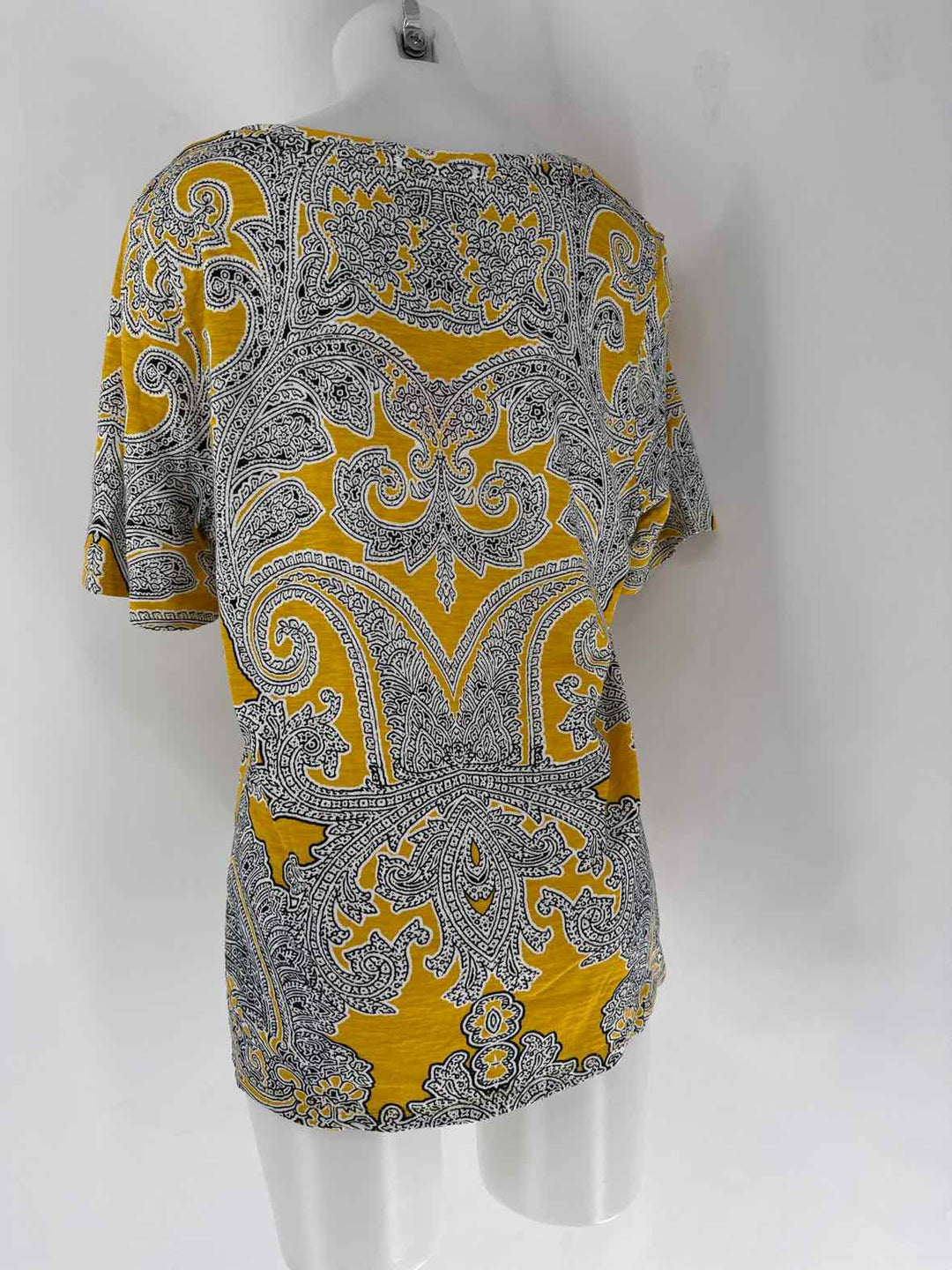 Size L Chico's Yellow Cotton Shirt