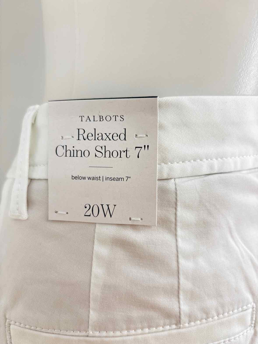 Size 20 Talbots White Shorts