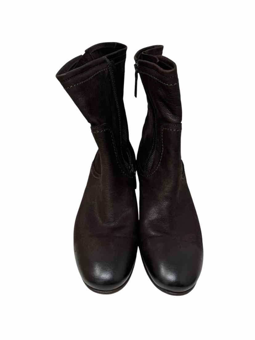 Shoe Size 40.5 PRADA Brown Leather Luxury - Boots