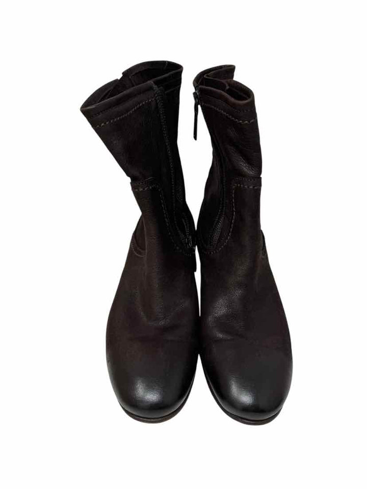 Shoe Size 40.5 PRADA Brown Leather Luxury - Boots