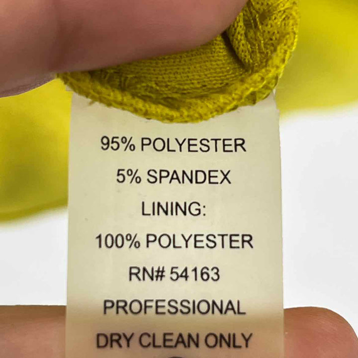 Size 12 Calvin Klein Lime Green Dress