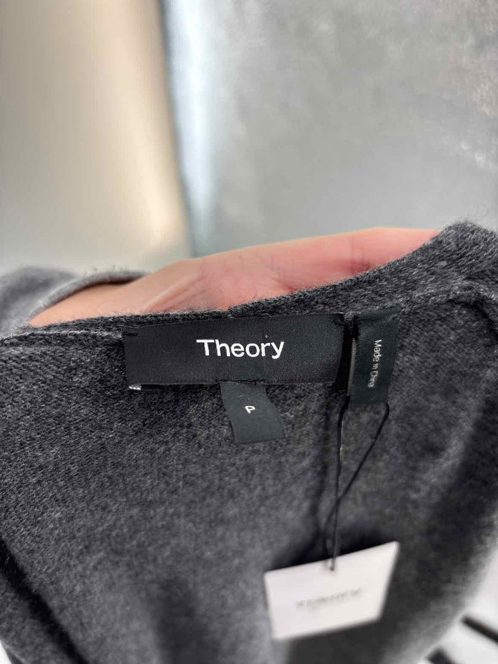 Size Petite THEORY Gray Cashmere Luxury - Cardigan