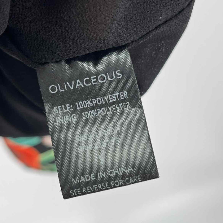 Size S Black Print Dress