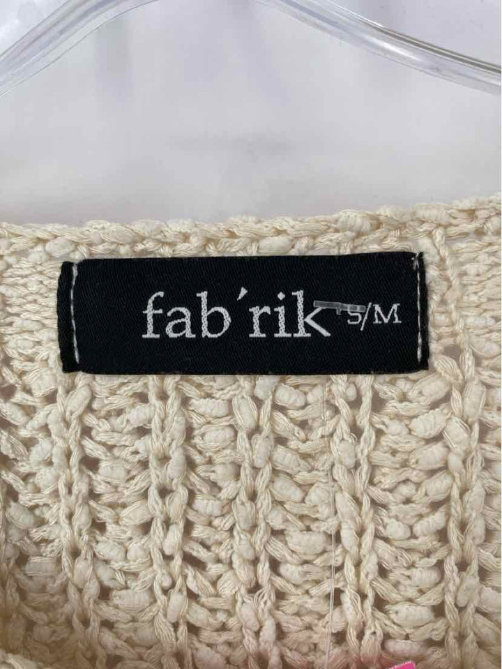 Size S/M FABRIK Tan Sweater