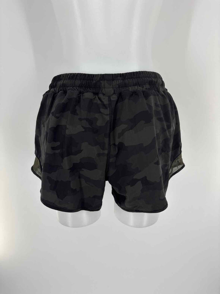 Size 10 Lululemon Green Print Shorts
