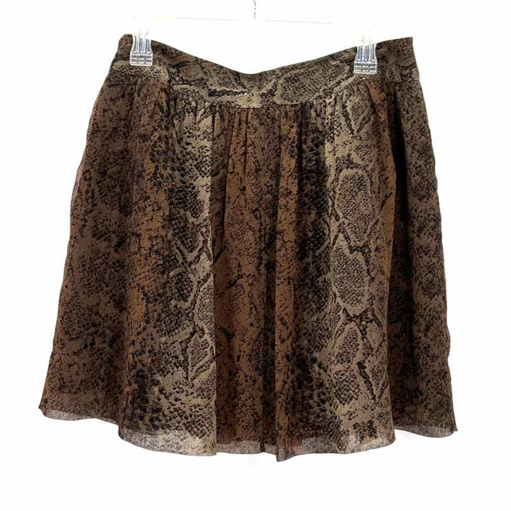 Size 8 Banana Republic Brown Print Skirt