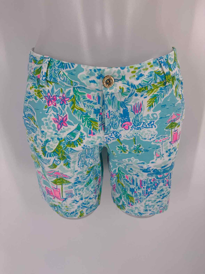 Size 2 Lilly Pulitzer Teal Shorts