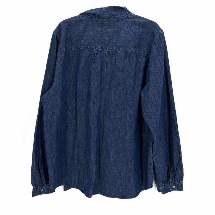 Size XL J Crew Blue Denim Shirt