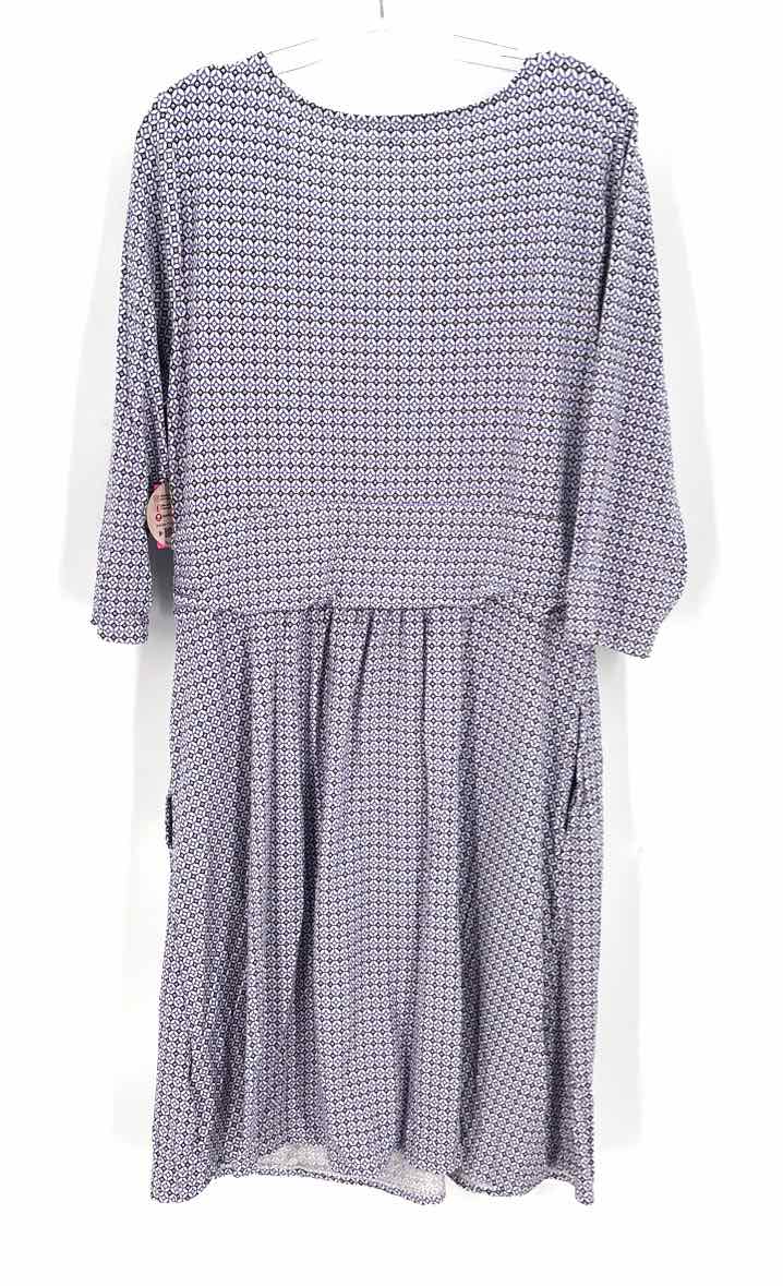 Size 1X LAND END Multi-Color Knit Dress