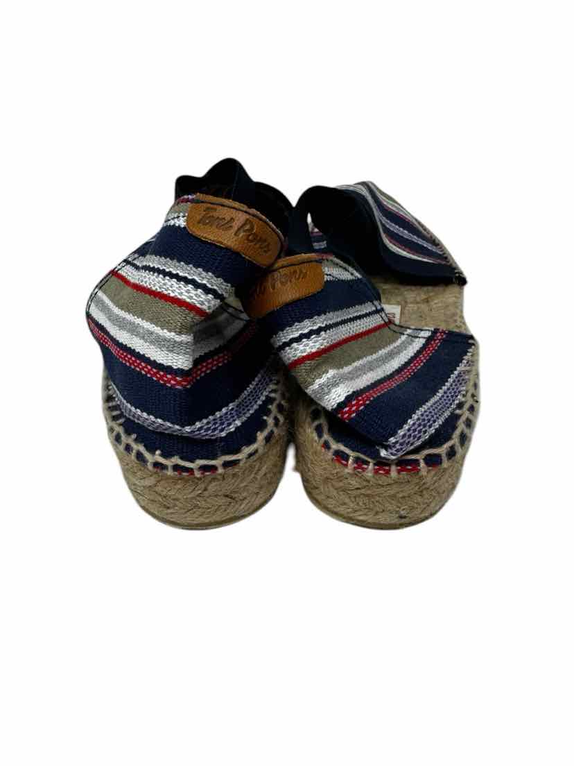 Shoe Size 40 Blue Canvas Sandals