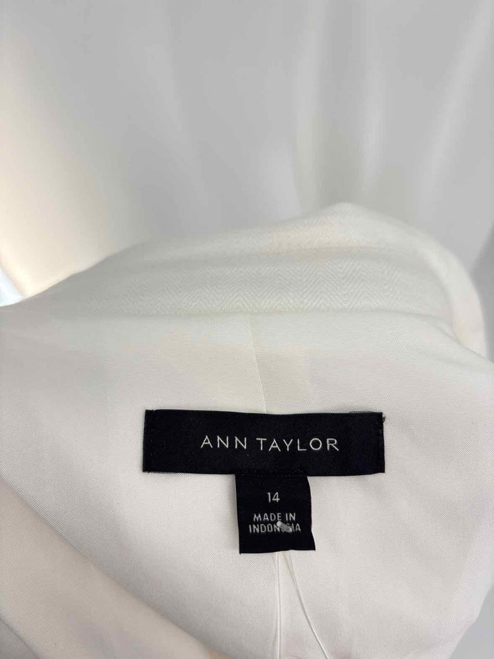 Size 14 Ann Taylor Vanilla Blazer