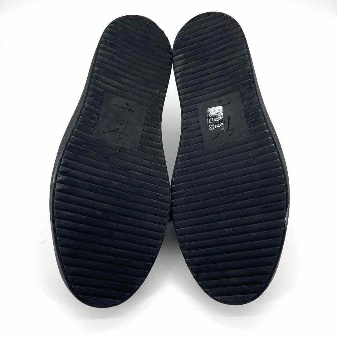 Shoe Size 13 GIUSEPPE ZANOTTI Black Leather Flats
