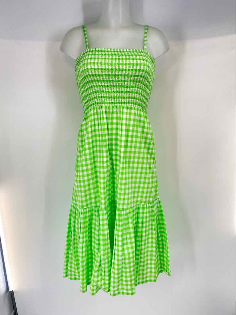Size XS J Crew Green Print Dress