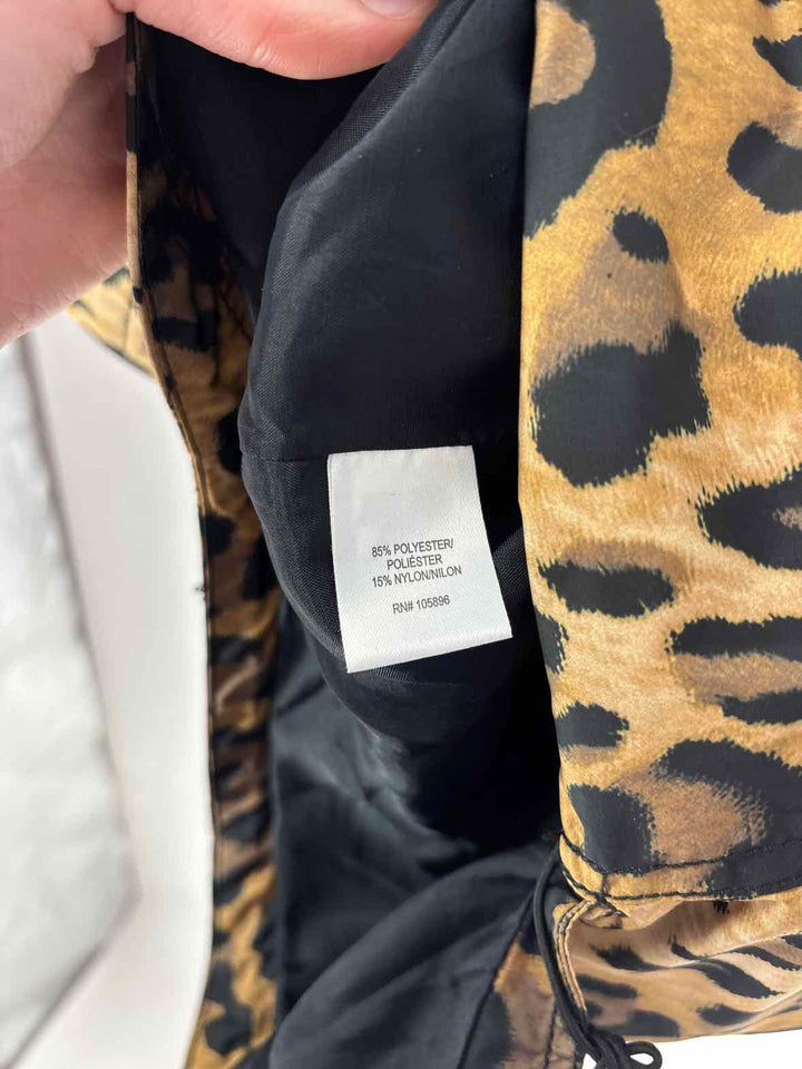 Size M WORTH Brown Print Jacket