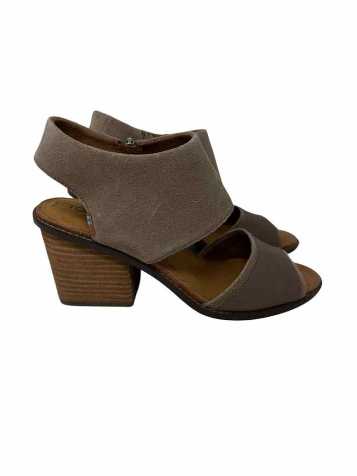 Shoe Size 8.5 Toms Taupe Sandals