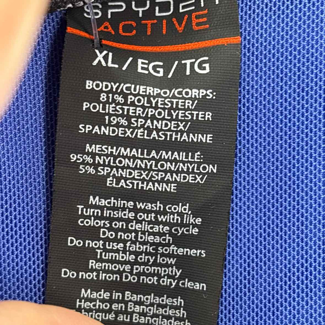 Size XL SPYDER Royal Blue Knit Jacket